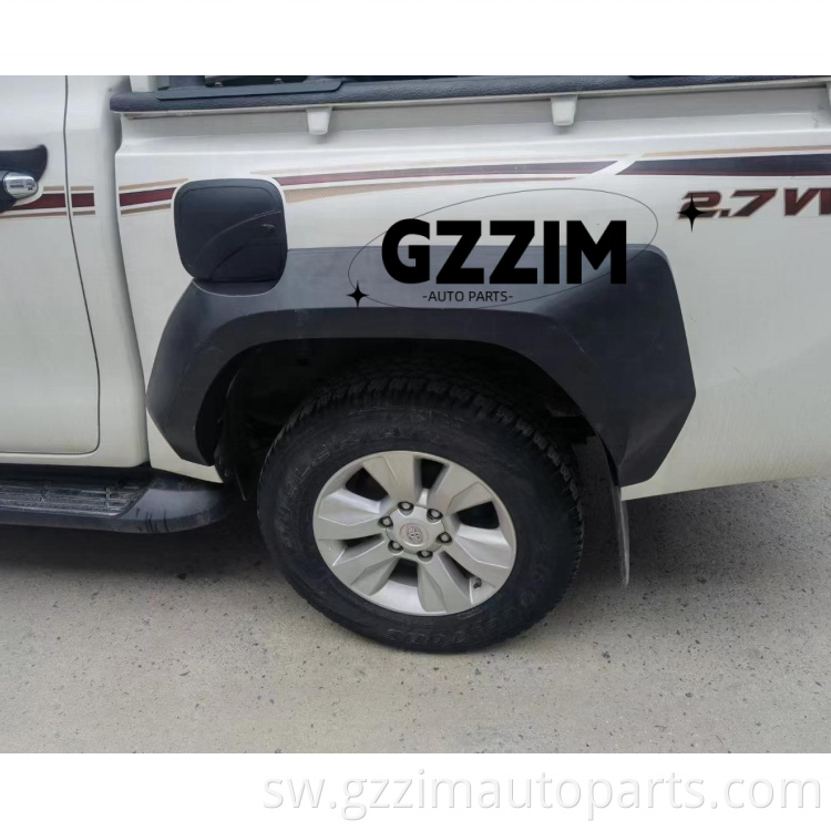 Sehemu za plastiki gurudumu arch fender flares matope mudguards mfukoni mtindo wa Hilux 2023 gr mtindo